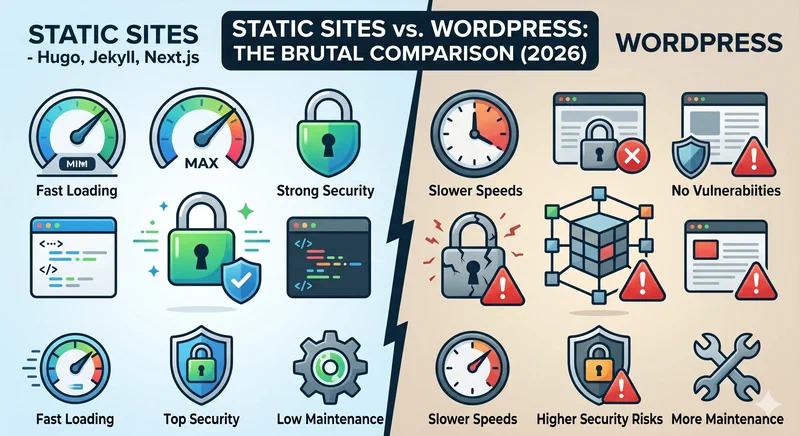 Static Sites vs WordPress in 2026: Brutal Comparison.